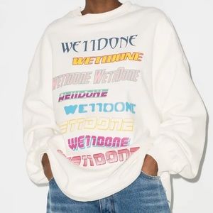 WE11DONE Graphic Sweatshirt Sweater Pullover Top